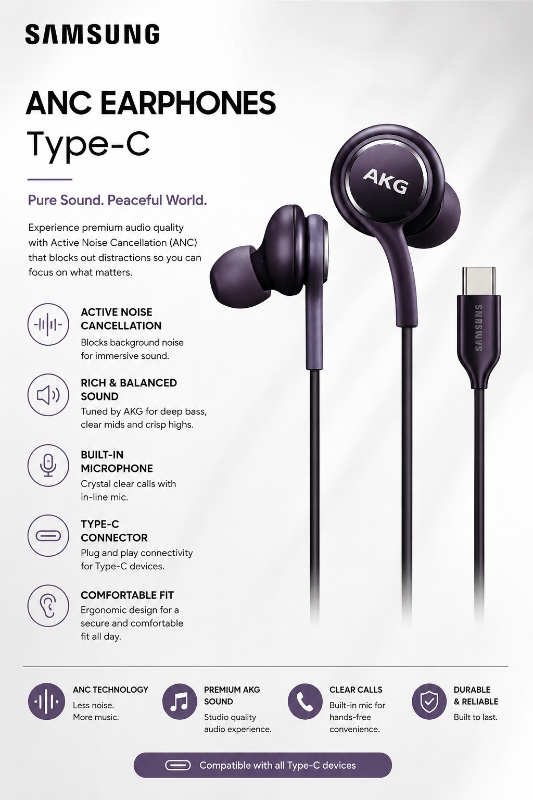 Samsung ANC Earphones Type-C