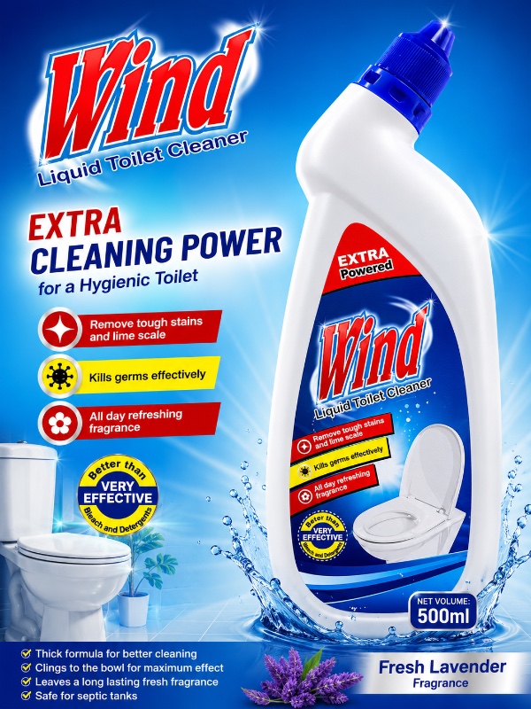 Wind Liquid Toilet Cleaner (500ml)