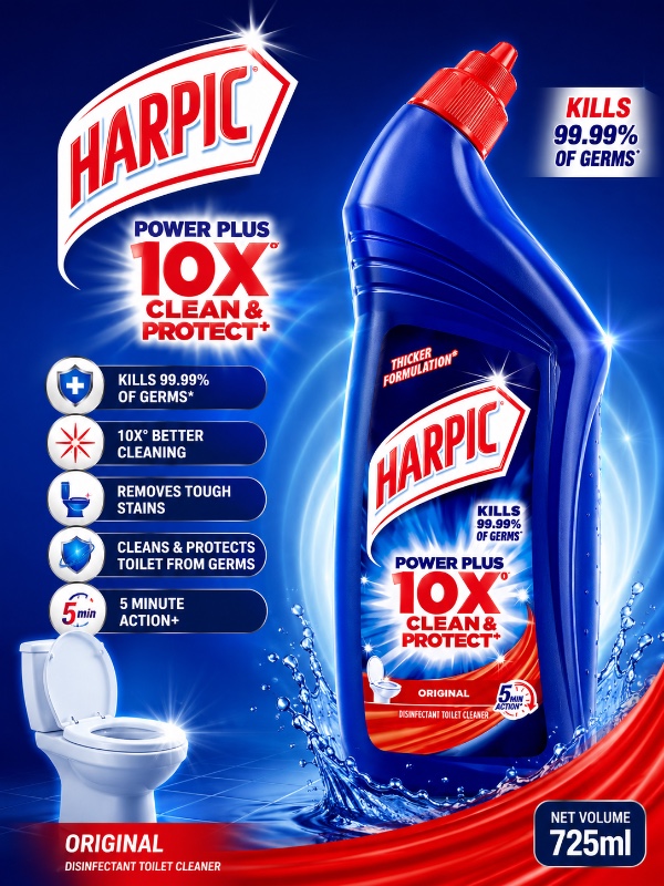 Harpic Power Plus 10X Clean(725ml)