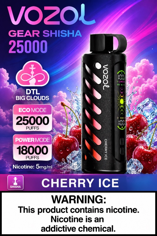 VOZOL Gear Shisha 25000 – Cherry Ice