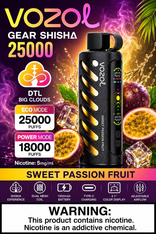VOZOL Gear Shisha 25000 – Sweet Passion Fruit