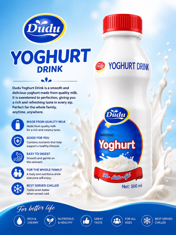 Dùdù Sweetened Yoghurt Drink (500ml)