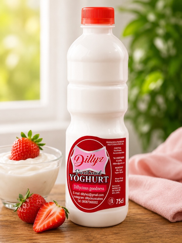 Dillyz Sweetened Yoghurt (75cl)
