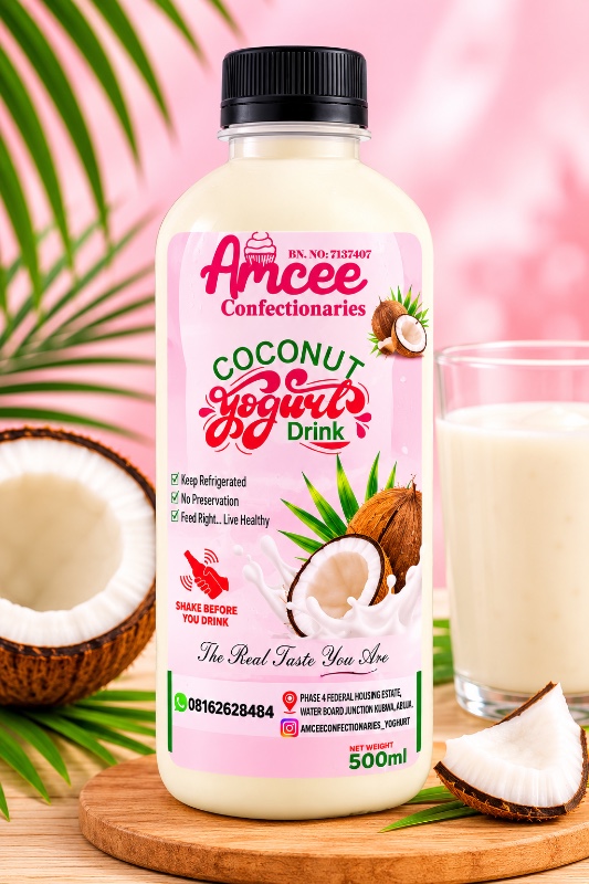 Amcee Confectionaries Coconut Yoghurt Drink (500ml)