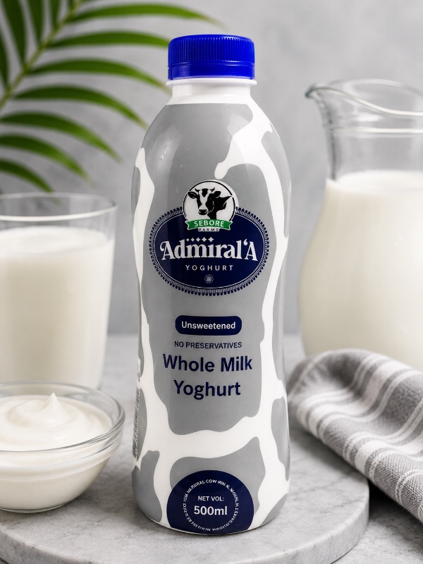 Admiral'A Unsweetened Whole Milk Yoghurt (500ml)