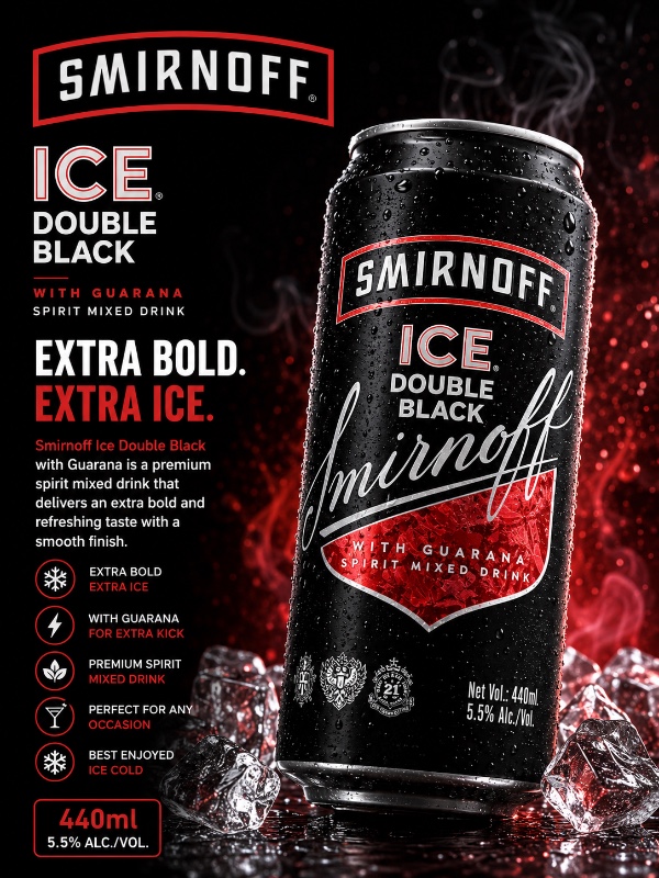 Smirnoff Ice Double Black 440ml