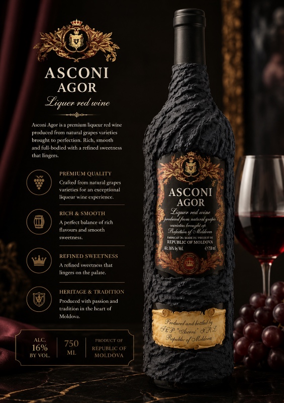 Asconi Agor Liqueur Red Wine